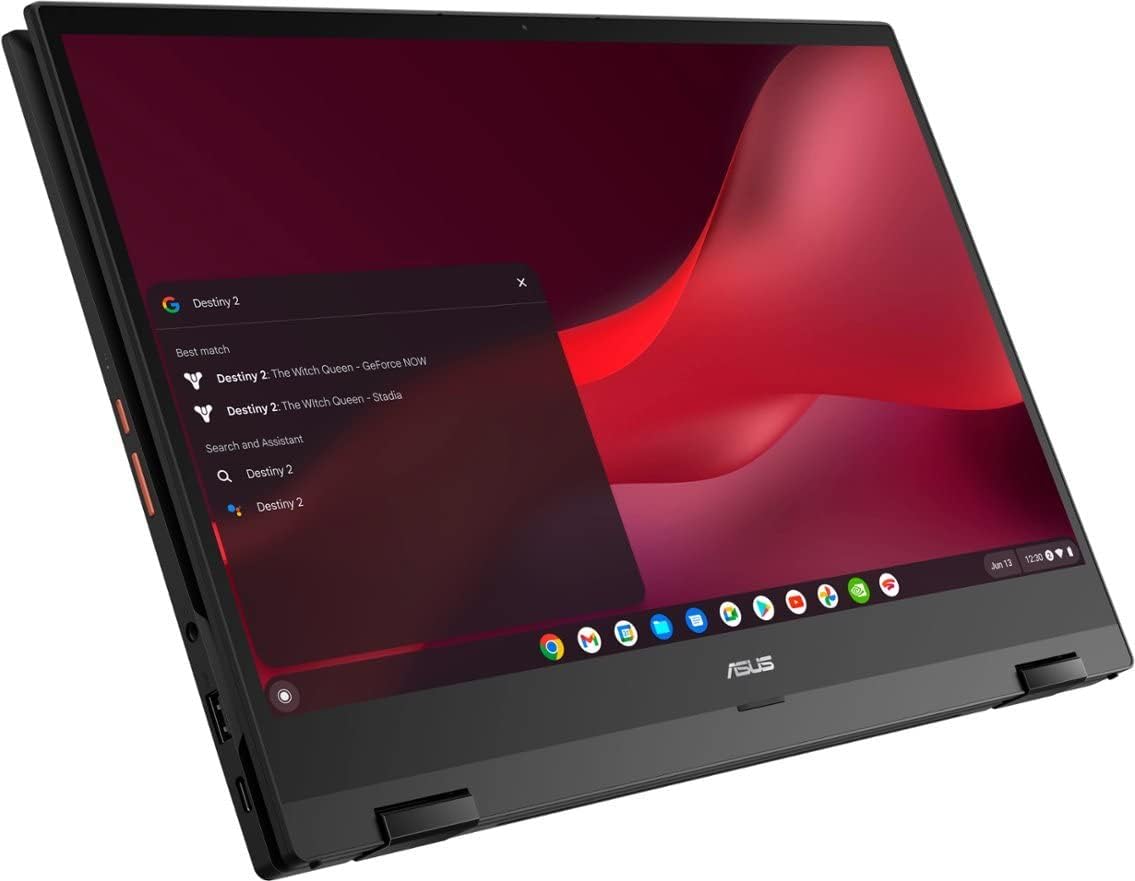 ASUS Cloud Gaming Chromebook Vibe CX55 Flip 15.6'' Touchscreen 144Hz FHD 2in1 Laptop, Intel Quad-Core i5-1135G7 (Beat i7-1065G7), 8GB LPDDR4X RAM, 256GB PCIe SSD, WiFi6, Bluetooth 5, Grey, Chrome OS