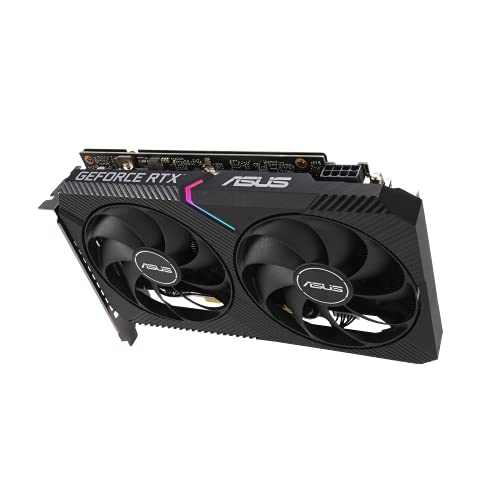 ASUS Dual NVIDIA GeForce RTX 3060 V2 12GB GDDR6 Gaming Graphics Card (PCIe 4.0, 12GB GDDR6 Memory, HDMI 2.1, DisplayPort 1.4a, 2-Slot Design, Axial-tech Fan Design, 0dB Technology)
