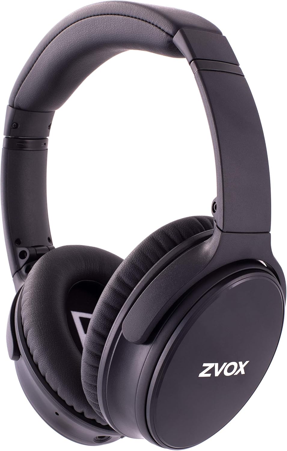 ZVOX AV50 Active Noise Cancelling Headphones, Wireless Over Ear Bluetooth Headphones, 18-Hour Playtime, Hi-Res Audio, Deep Bass, Memory Foam Ear Cups, for Travel, Home Office -Black