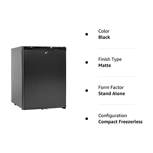 Smad 12 Volt Refrigerator Mini Fridge with Lock Compact Refrigerator for Bedroom Dorm Office No Noise