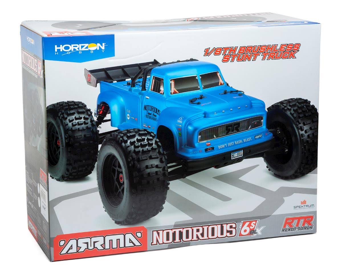 Arrma 1/8 Notorious 6s 4WD BLX Stunt Truck Black