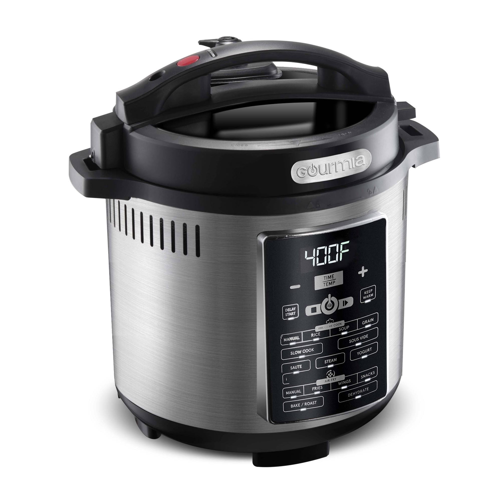 Gourmia One-Lid Pressure Cooker Air Fryer 82498065