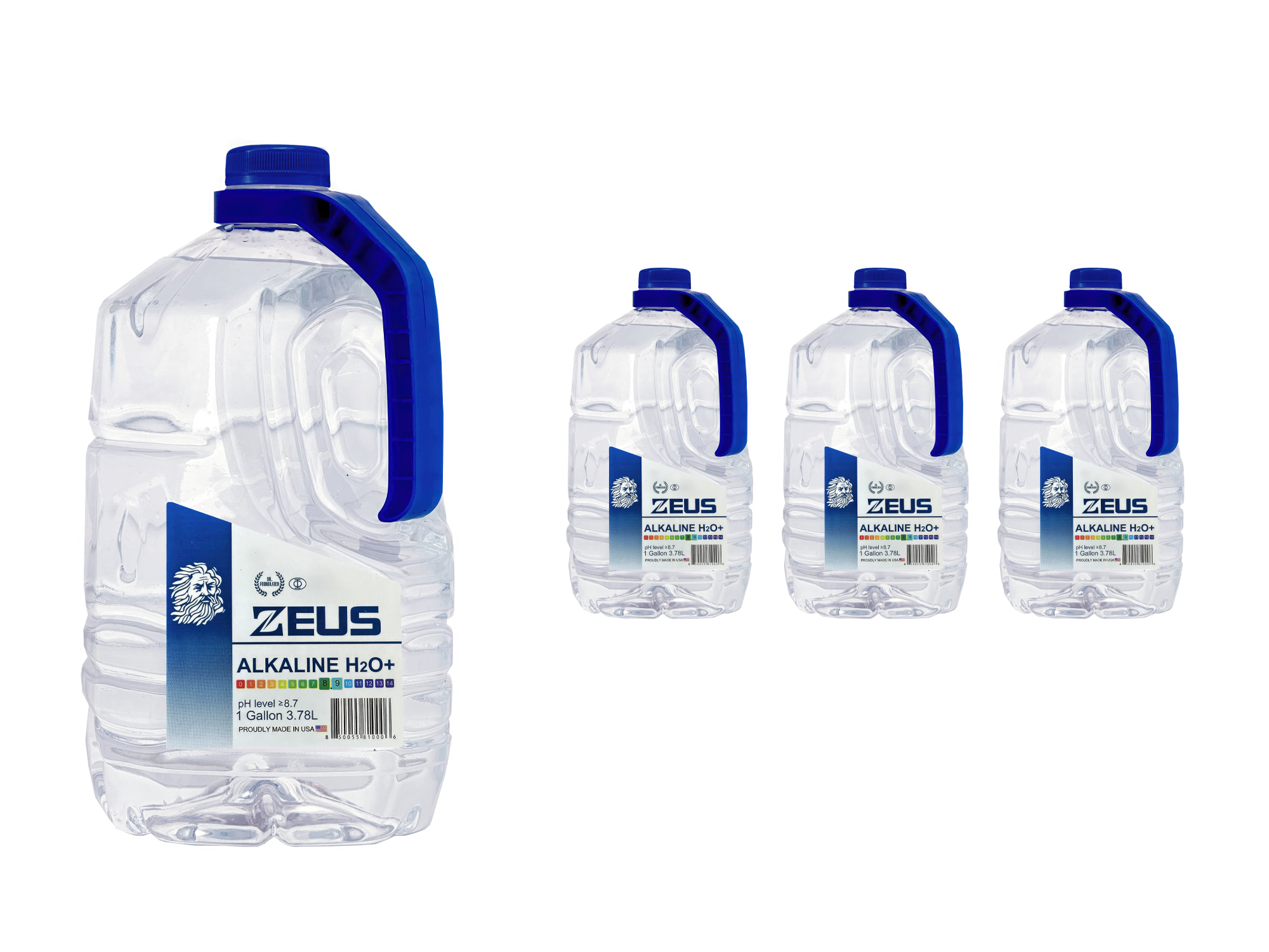 Zeus Alkaline Water (4pk/Gallon)
