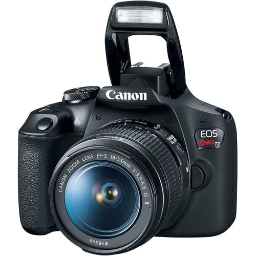 Canon EOS Rebel T7 DSLR Camera with 18-55mm & 75-300mm Lens Bundle with Extra Canon Battery + 2X 64GB Memory Cards + Accessory Kit Including Bag, Flash, Aux Lenses, Software & More