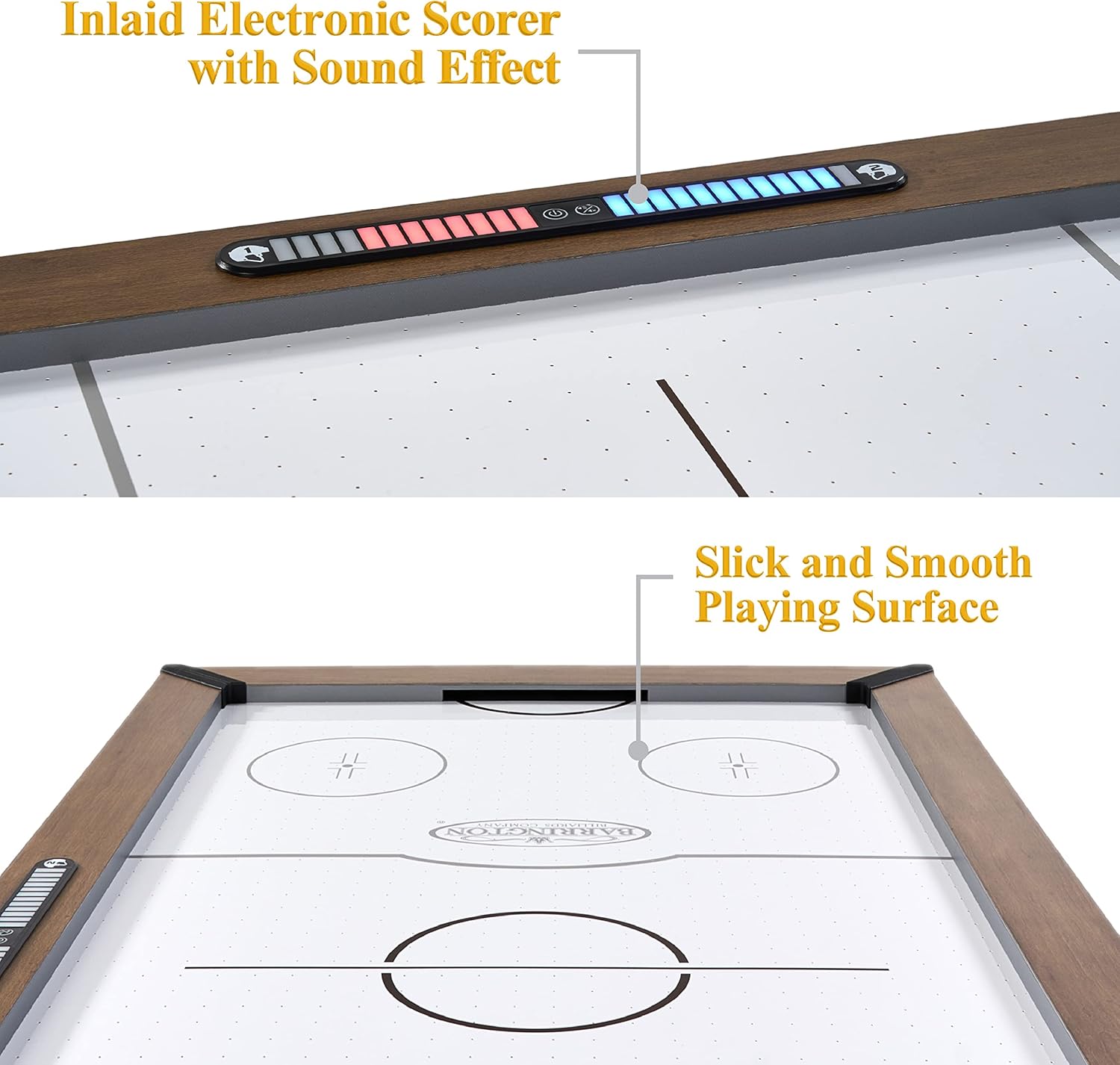 Barrington Billiards Urban Arcade Collection Air Powered Hockey with Accessories, Perfect for Family Game Rooms