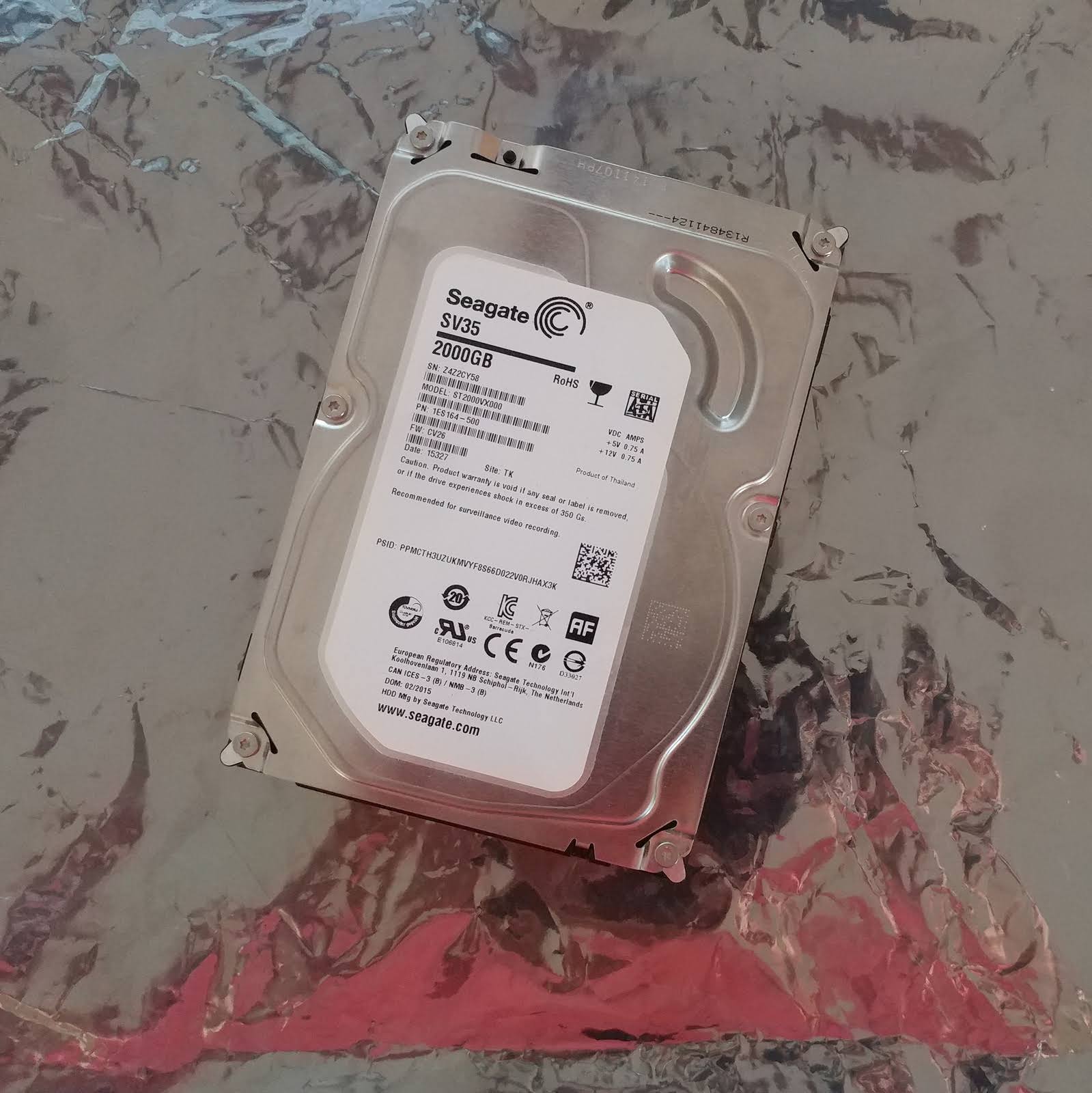 Seagate St2000vx000 SV35.5 2TB SATA Internal Hard Drive