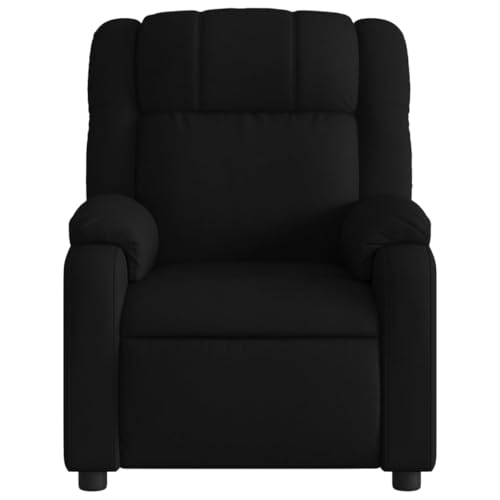 Massage Recliner Chair Black Fabric,Massage Recliner Chair with 6Point Vibration Massage for Ultimate Comfort and Relaxation Living Room Armchairs, Recliners & Sleeper Chairs