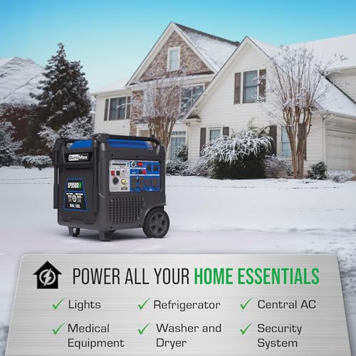 DuroMax XP9500iH 9,500-Watt 459cc Dual Fuel Digital Inverter Hybrid Portable Generator