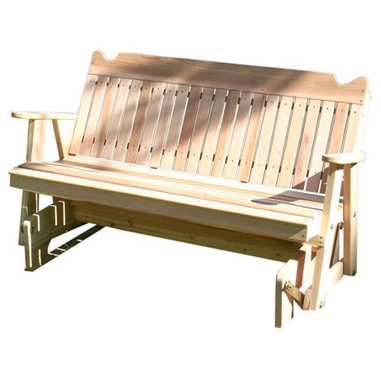 Creekvine Designs  4 ft. Red Cedar Straight Back Glider Bench