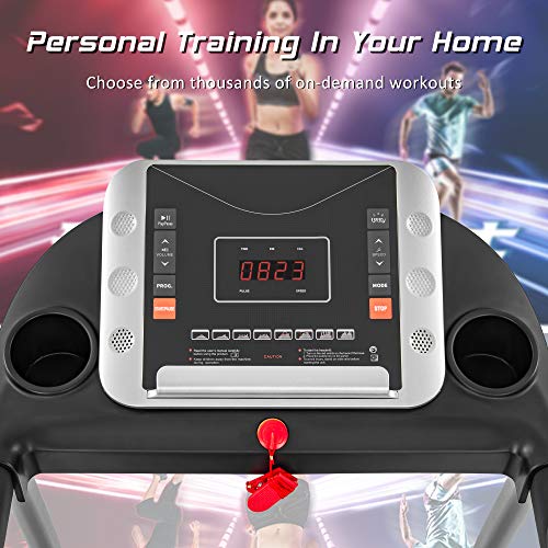 Foldable Treadmill, 2.5 HP Portable Compact Treadmill with Incline LED Displays, 7.5MPH Treadmill Walking Pad Load Capacity 220LBS for Home Office
