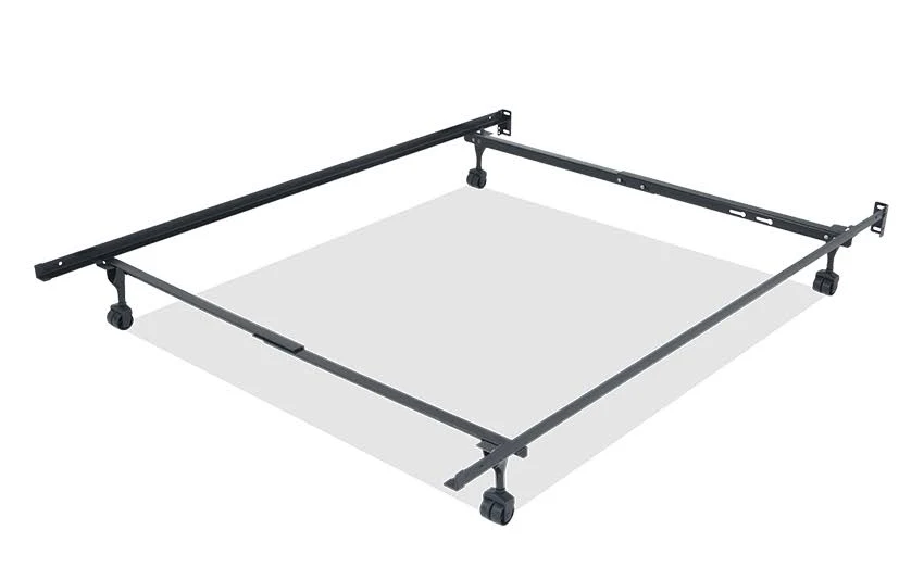 Twin/Full Bed Frame with Casters Metal by Bob&s Discount Furniture