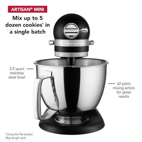 KitchenAid Artisan Mini 3.5 Quart Tilt-Head Stand Mixer - KSM3316X - Candy Apple Red