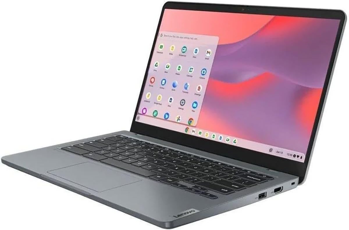 Lenovo 14e Chromebook Gen 3 82W6000AUS 14" Touchscreen Notebook - Full HD - 1920 x 1080 - Intel N100 Quad-core (4 Core) - 4 GB Total RAM - 4 GB On-Board Memory - 32 GB Flash Memory - Storm Gray