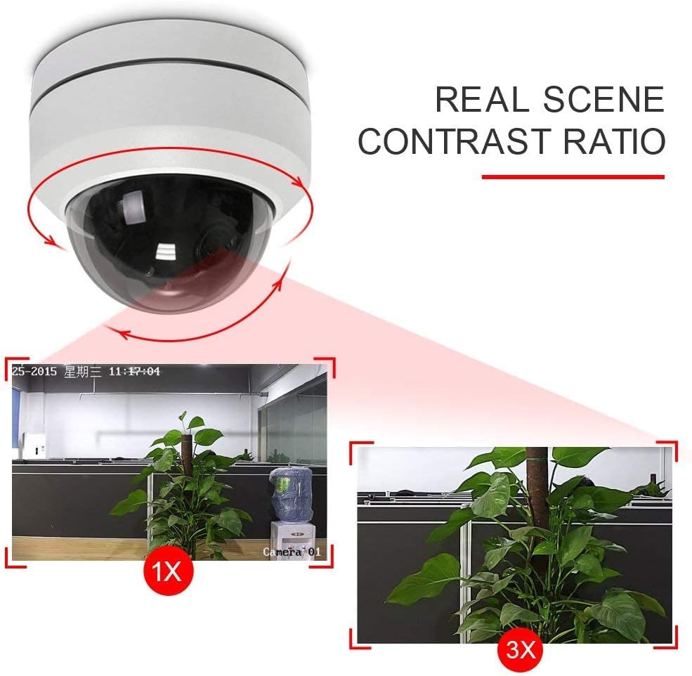 LEFTEK PTZ Camera Outdoor IP Camera POE Zoom 5.0mp 65FT IR Distance Security Camera IP66 Weatherproof