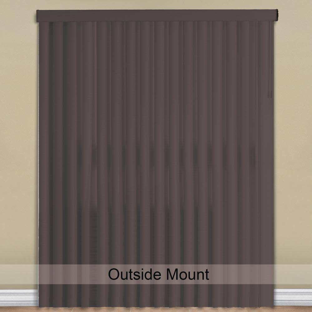 Hampton Bay Pearl Gray 3.5 in. Vertical Blind - 78 in. W x 84 in. L