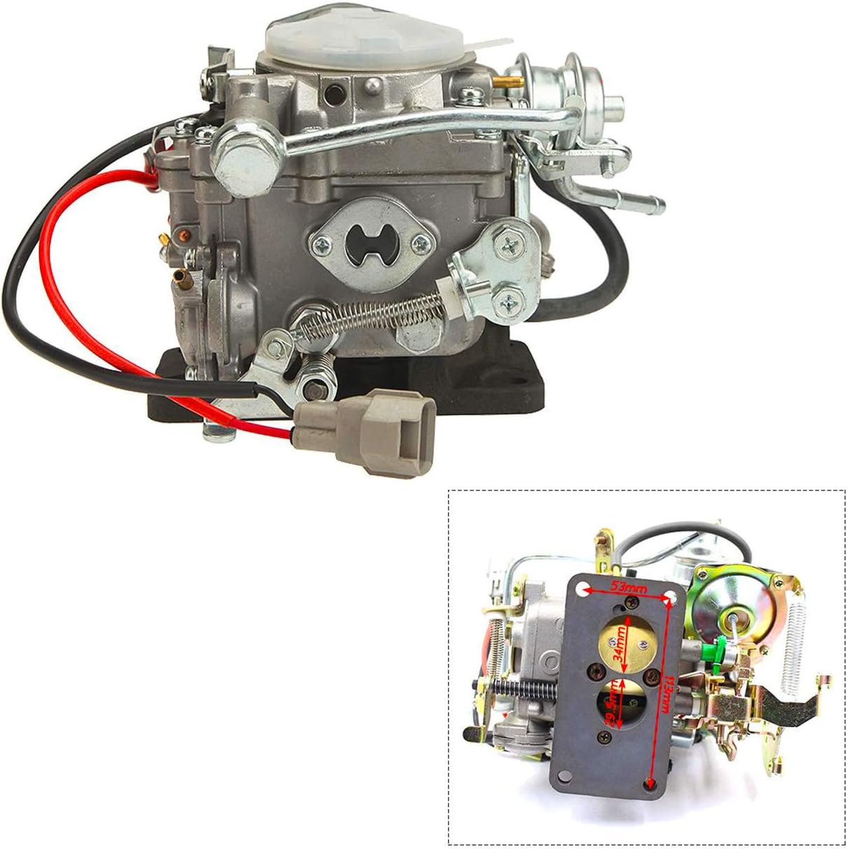 ALAVENTE 2 Barrel Carburetor for TOYOTA Corolla 4AF 1987-1991, OE Part No.: 21100-16540, 2110016540, Car Carb 2-Barrel Engine Carburetor Replacement (Automatic Choke)