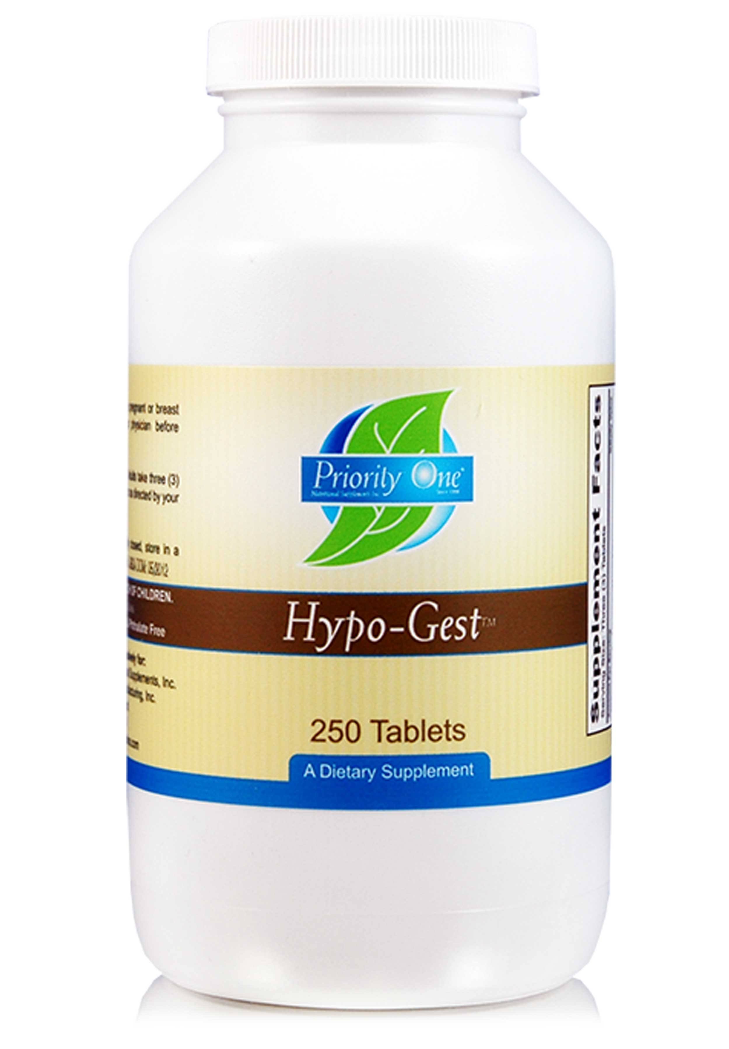 Priority One - Hypo-Gest - 250 Tablets