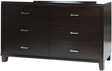 Furniture of America Sirius Contemporary Solid Wood 6-Drawer Dresser in Espresso