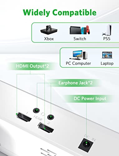 DEPGI Portable Monitor for Xbox Series S， Portable Gaming Monitor for Xbox Series S (Not Included)