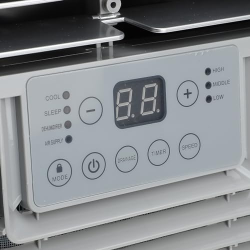 Portable Air Conditioner Dual Inverter 4500BTU Energy Saving Small Mobile Air Cooler Efficient Cooling Design Cooling Capacity 4500BTU Suitable for Bedrooms Offices