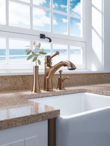 Brizo 63005LF-BZ Baliza Single Handle Pull Out Kitchen Faucet - Brushed Bronze