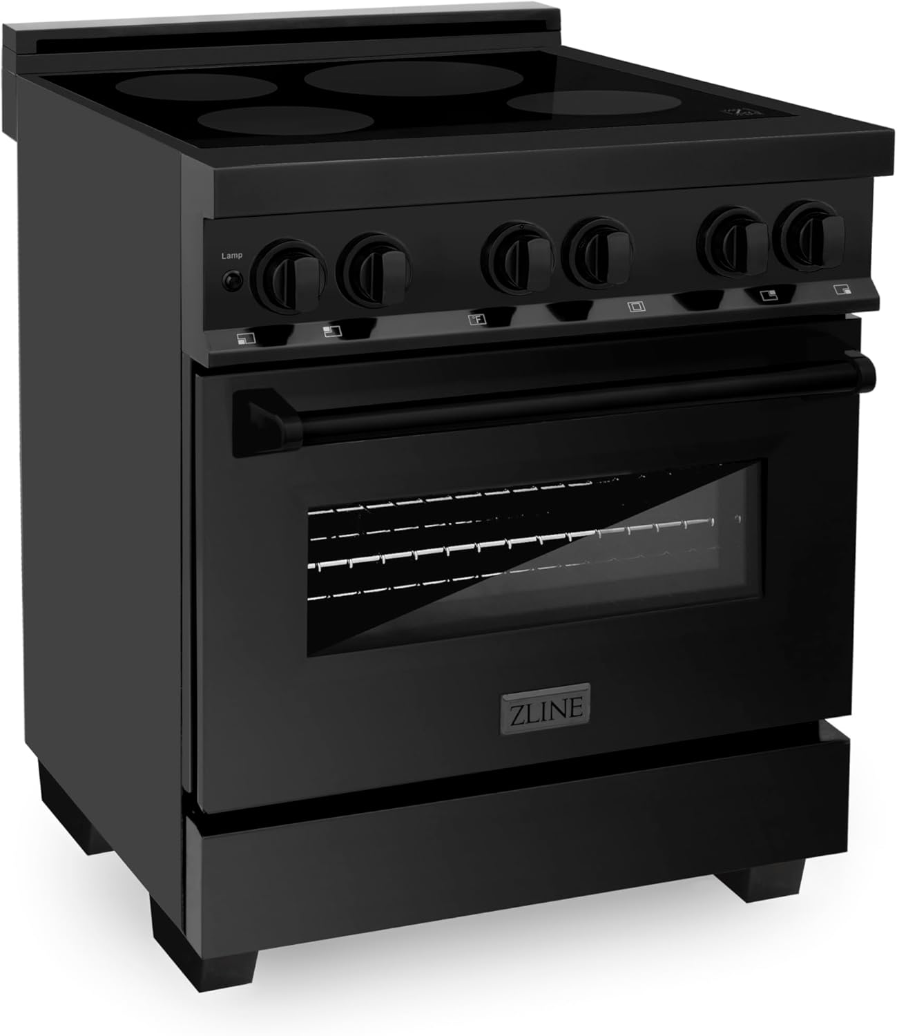 ZLINE 36" 4.6 cu. ft. Induction Range with a 4 Element Stove and Electric Oven in Black Stainless Steel (RAIND-BS-36)