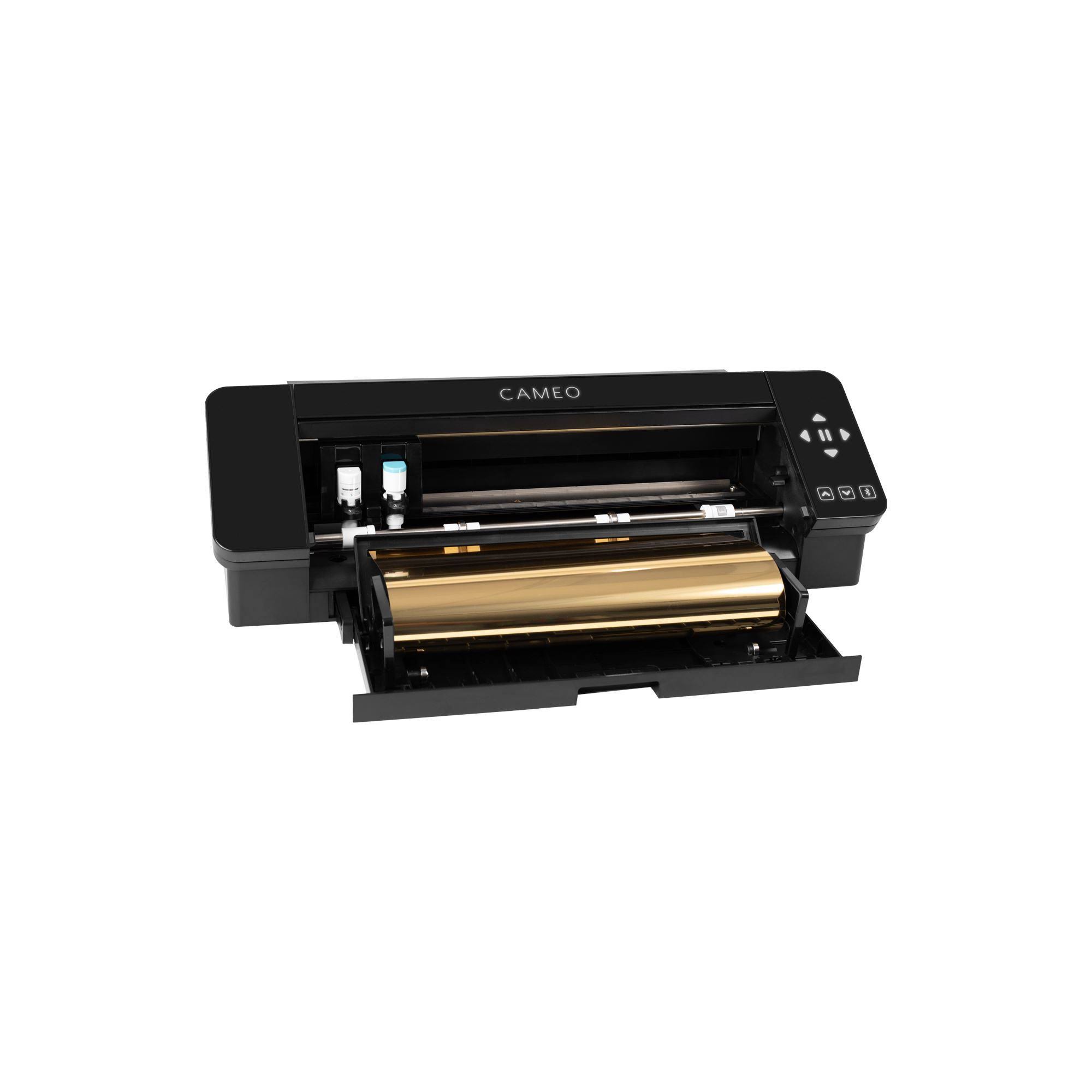 Silhouette Black Cameo 4 with 26 Oracal Glossy Sheets, Guides, 24 Sketch Pens and More