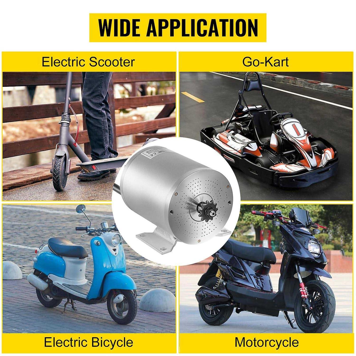 VEVOR Electric Brushless Dc Motor 72V 3000W Brushless Electric Motor 4900RPM Brushless Motor Kit ZLDJWSL72V3KW2BSJV0 - Shop Hardware Tools Online Store