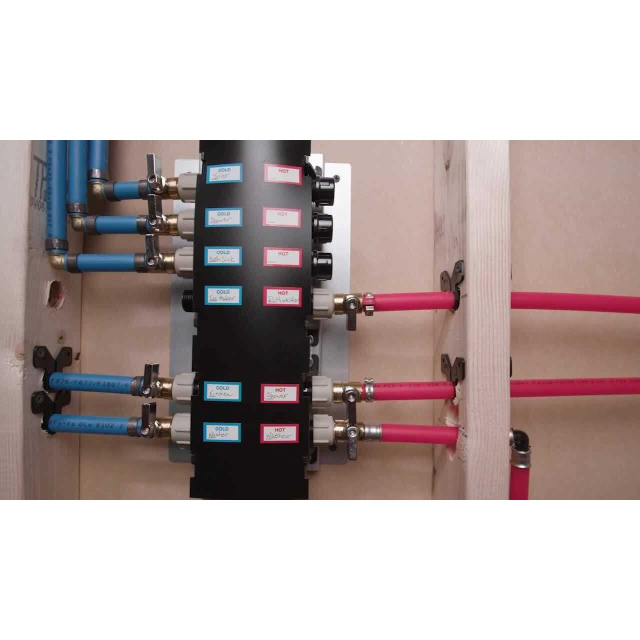 Apollo 16-Port PEX Manifold with 1/2 in. Brass Ball Valves 6907984CP - Shop Hardware Tools Online Store