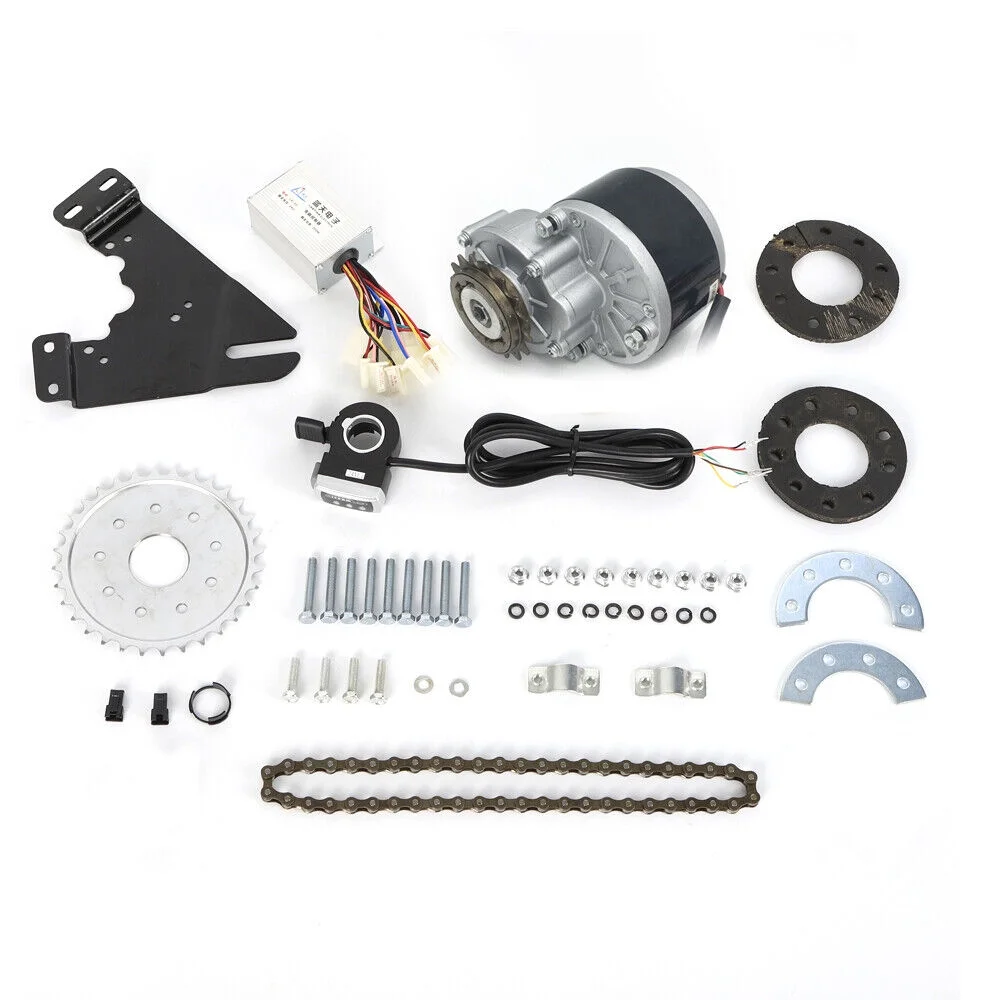 DENEST 24V 250W Electric Bicycle Conversion Kit Left Chain Drive Custom with Freewheel