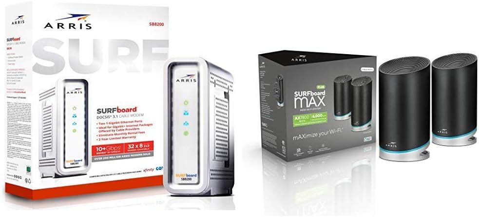 ARRIS SURFboard mAX Plus Mesh AX7800 Wi-Fi 6 AX Router (W30)