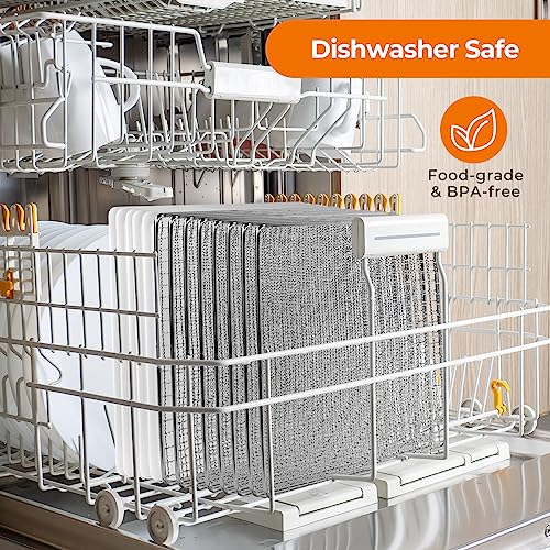 Food Dehydrator Machine, 9 Stainless Steel Food Dryer, 1000W Dehydrators for Food and Jerky, Herbs, Meat, Fruit, Dog Treats, 48H Timer and Temperature Control (95-165℉), Recipes Book Included