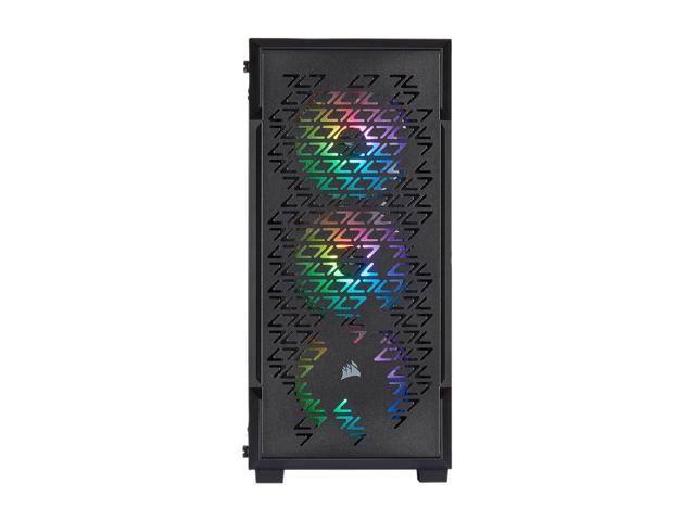 CORSAIR - iCUE 220T RGB Airflow ATX Mid-Tower Smart Case - Black