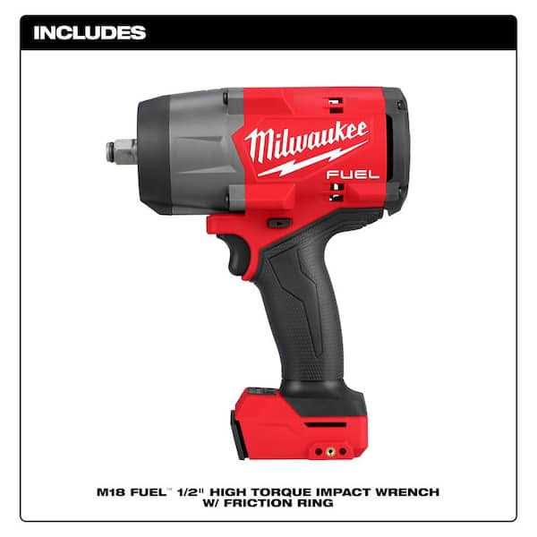 Milwaukee M18 FUEL 18V Lithium-Ion Brushless Cordless 1/2 in. Impact Wrench with Friction Ring