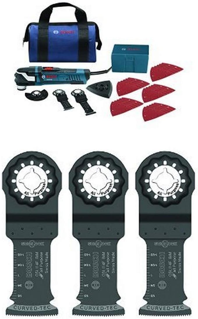 BOSCH Power Tools Oscillating Saw - GOP40-30C a��� StarlockPlus 4.0 Amp Oscillating MultiTool Kit Oscillating Tool Kit Has No-touch Blade-Change System, 32 Accessories and Case