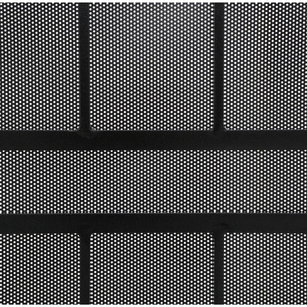 Titan 36 in. x 80 in. ArcadaMax Black Surface Mount Outswing Steel Security Door with Perforated Metal Screen, IDR06400364002