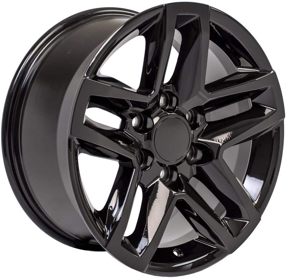 OE Wheels LLC 18 inch Rim Fits 6x139.7 Silverado Suburban Tahoe Sierra Yukon Escalade CV34B 18x8.5 Black Wheels Hollander: 5911