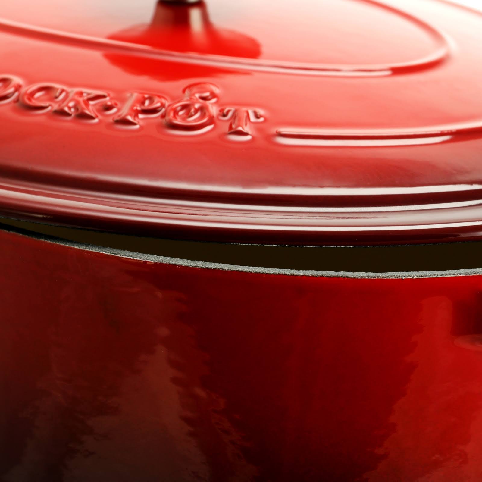 Crock-pot Artisan 7 qt Dutch Oven - Oval - Scarlet Red - Cast Iron