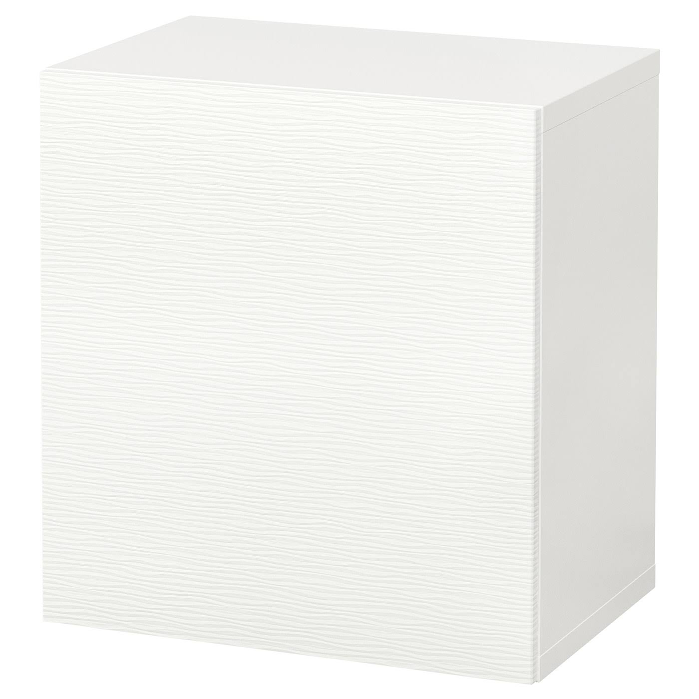 IKEA - BEST&Aring; Wall-Mounted Cabinet COMBINATION, White/Laxviken White, 23 5/8x16 1/2x25 1/4 99432057