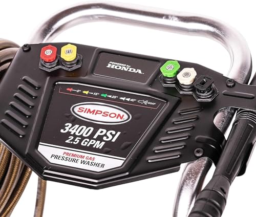 Simpson Cleaning 4200 PSI Gas Pressure Washer, 4.0 GPM Power Washer for Commercial Use, Honda GX390 Engine, 50-Foot Steel-Braided Hose, Aluminum Series, 49-State (ALH4240)