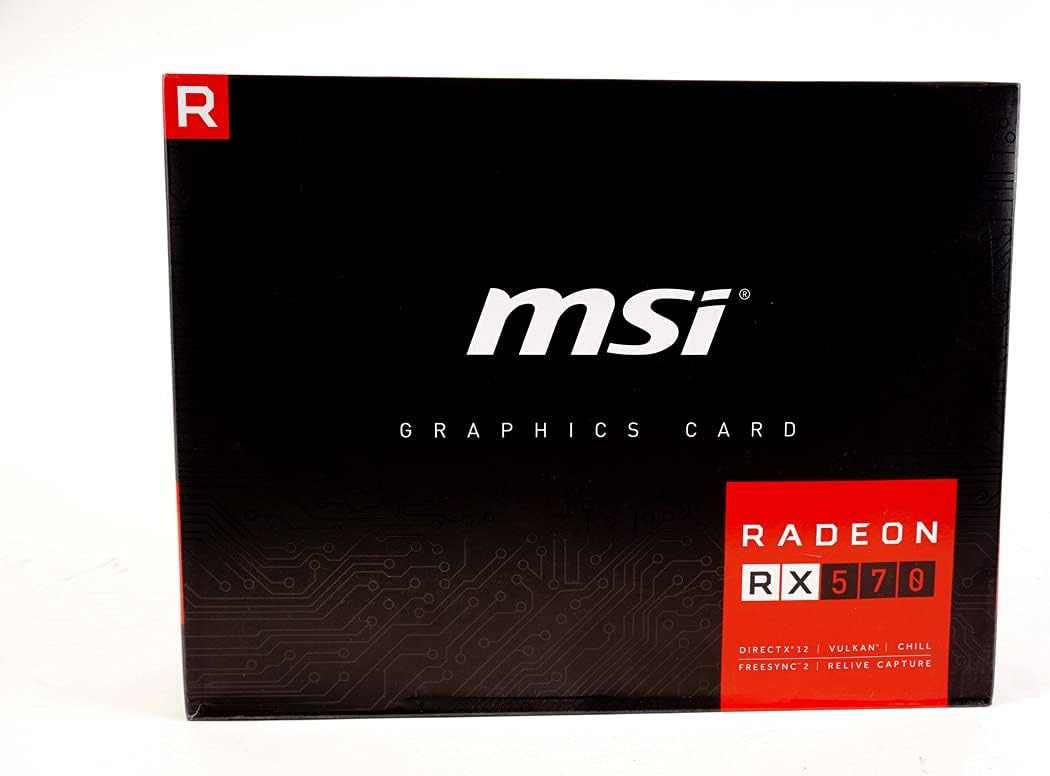 MSI Radeon RX 570 8GT OC Graphics Card, PCI-E x16, VR Ready