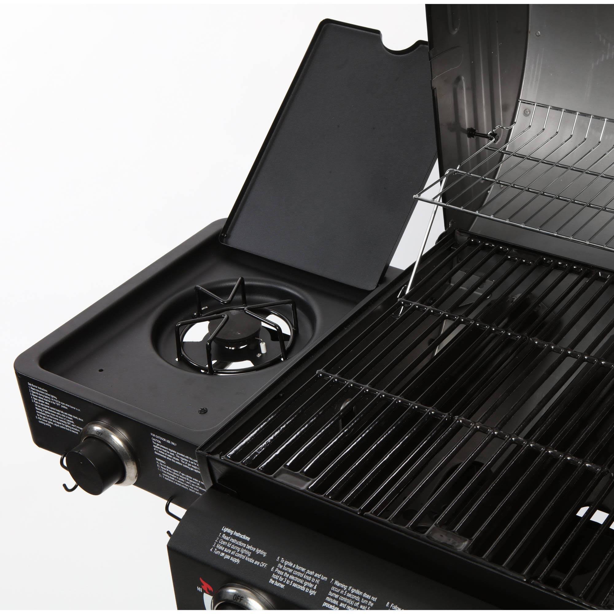 Char-Griller Dual Function Gas u0026 Charcoal Grill Black E5072