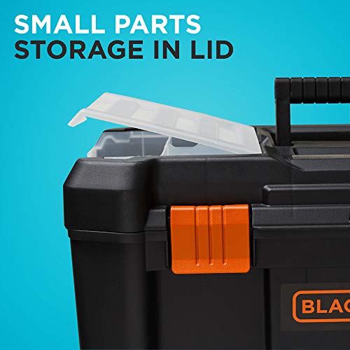 beyond by BLACK+DECKER BLACK+DECKER BDST60500APB Stackable Storage System - 3 Piece Set (Small, Deep Toolbox, and Rolling Tote)