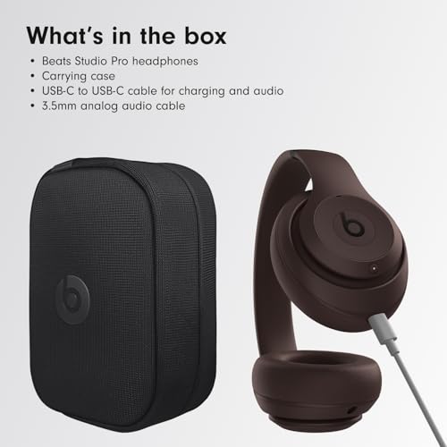 Beats Studio Pro - Wireless Bluetooth Noise Cancelling Headphones - Black (Renewed)