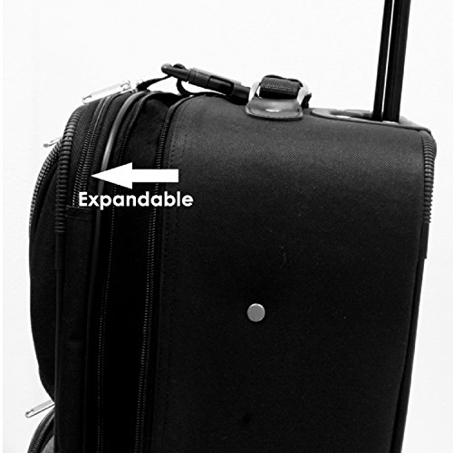 Travel Select Amsterdam Expandable Rolling Upright Luggage, Burgundy, 8-Piece Set