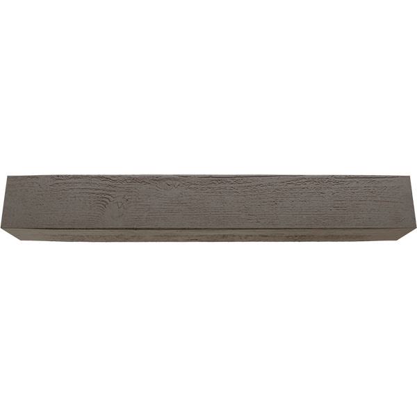 Ekena Millwork BMRS3C0060X100X096HD 6x22W x 10x22H x 8&L 3-Sided (U-beam) Rough Sawn Endurathane Faux Wood Ceiling Beam, Natural