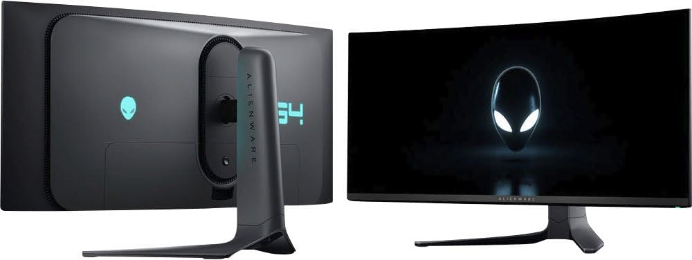 Dell Alienware AW3423DWF 34" Curved Gaming Monitor, QD-OLED (3440x1440) 165Hz Display, 0.1ms Gray-to-Gray, 1.07 Billions Colors, AMD FreeSync Premium Pro, DisplayPort/HDMI (Renewed)