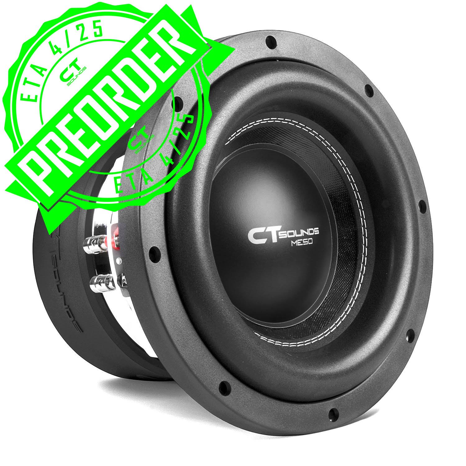 ct Sounds MESO-10 - 1500 Watts RMS 10 inch Car Subwoofer, Dual 2 Ohm