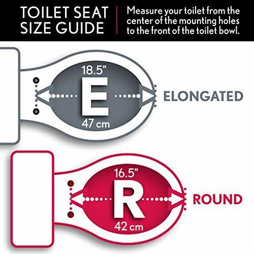Bemis 1240200346 Eljer Emblem Plastic Round Toilet Seat Biscuit/Linen