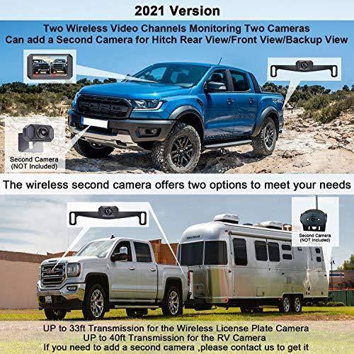 LeeKooLuu F09 Wireless Backup Camera HD 1080p 5&& Monitor Stable Digital Signal